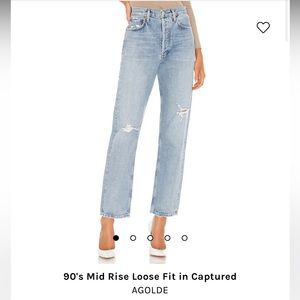Agolde 90’s midrise loose fit in captured
